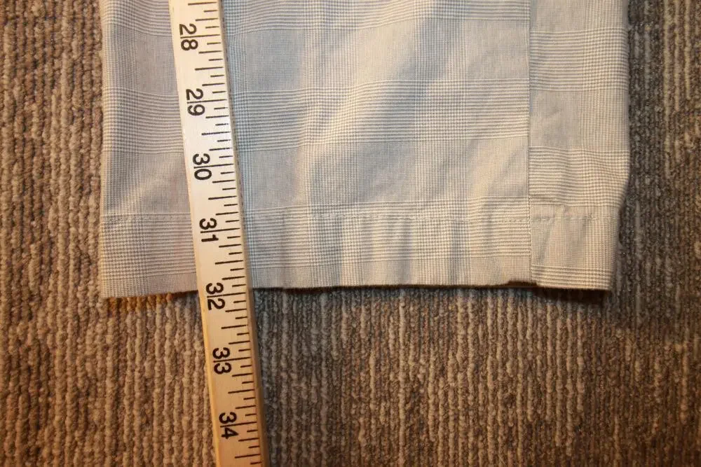 Banana Republic Pants Mens 38x32 Beige Check Chino Slim Fit Straight Leg Casual